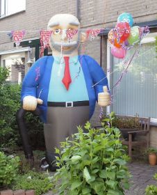 abraham met wandelstok