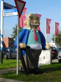 Abraham met wandelstok